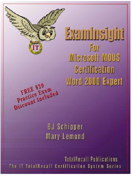 Title details for ExamInsight For Microsoft MOUS Certification Word 2000 Expert by Dr. BJ Schipper - Available